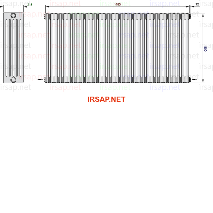 Радиатор IRSAP Tesi 61800/33 T08 CL 01
